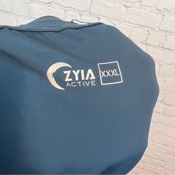 ZYIA Active Dark Teal Peak Zipper Jogger size XXXL - Picture 7 of 9